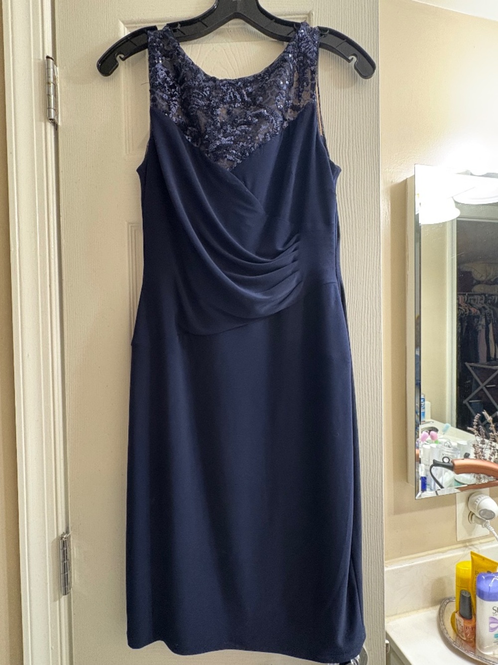 Navy blue Ralph Lauren cocktail dress size 6 Petite